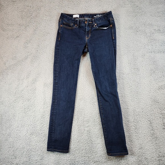 Gap 1969 Always Skinny Jeans - Woman's Size 27r‎ - Dark Blue - Picture 1 of 12